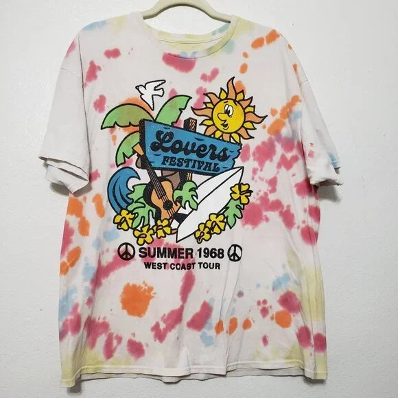 PacSun Lovers Festival Tshirt - Picture 1 of 6